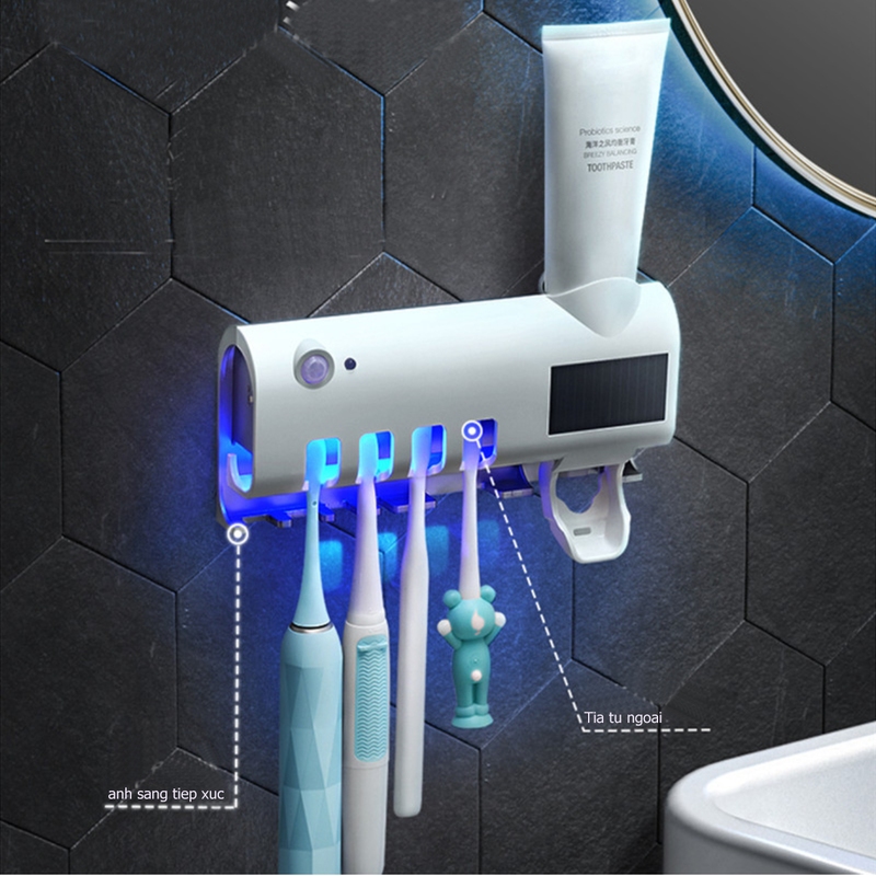Máy tiệt trùng bàn chải đánh răng thông minh bằng tia UV